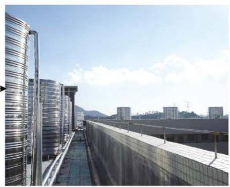Rooftop insulated tanks
